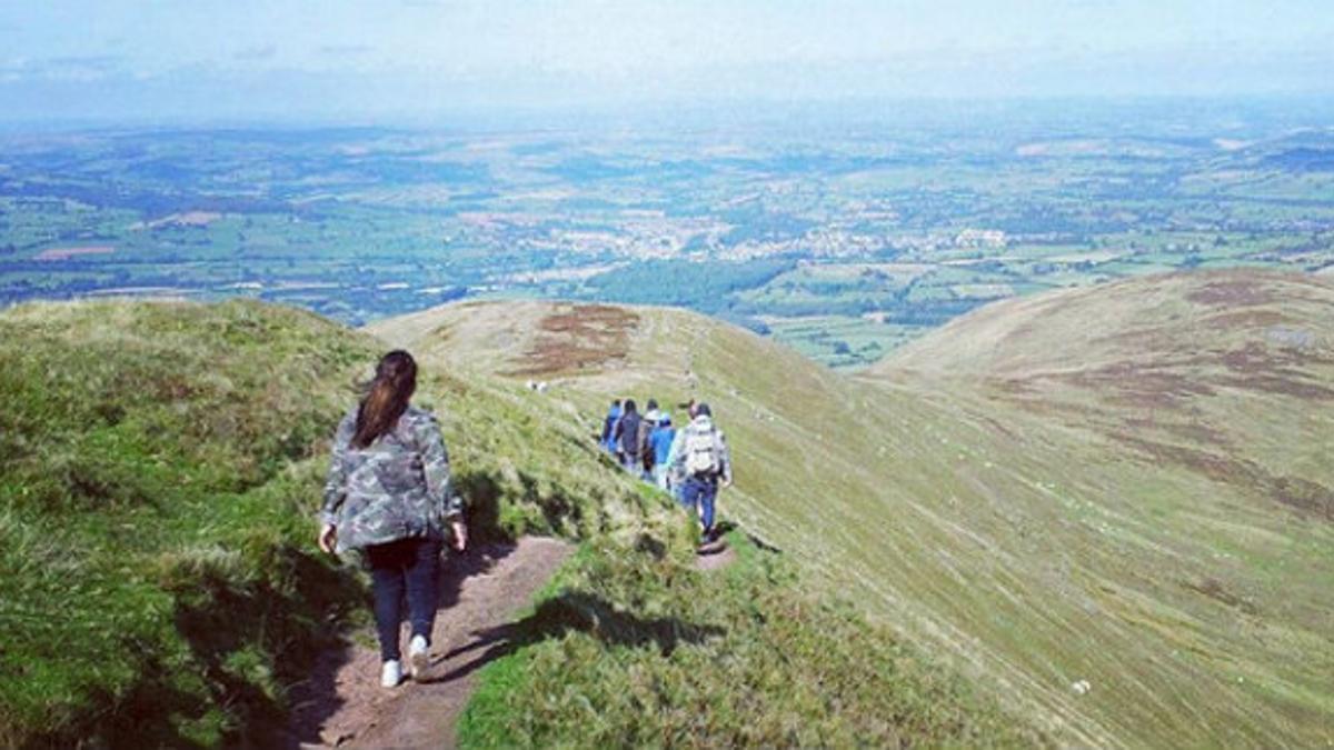 El parque nacional de Brecon Beacons, en Gales, es visitado por centenares de turistas cada año.