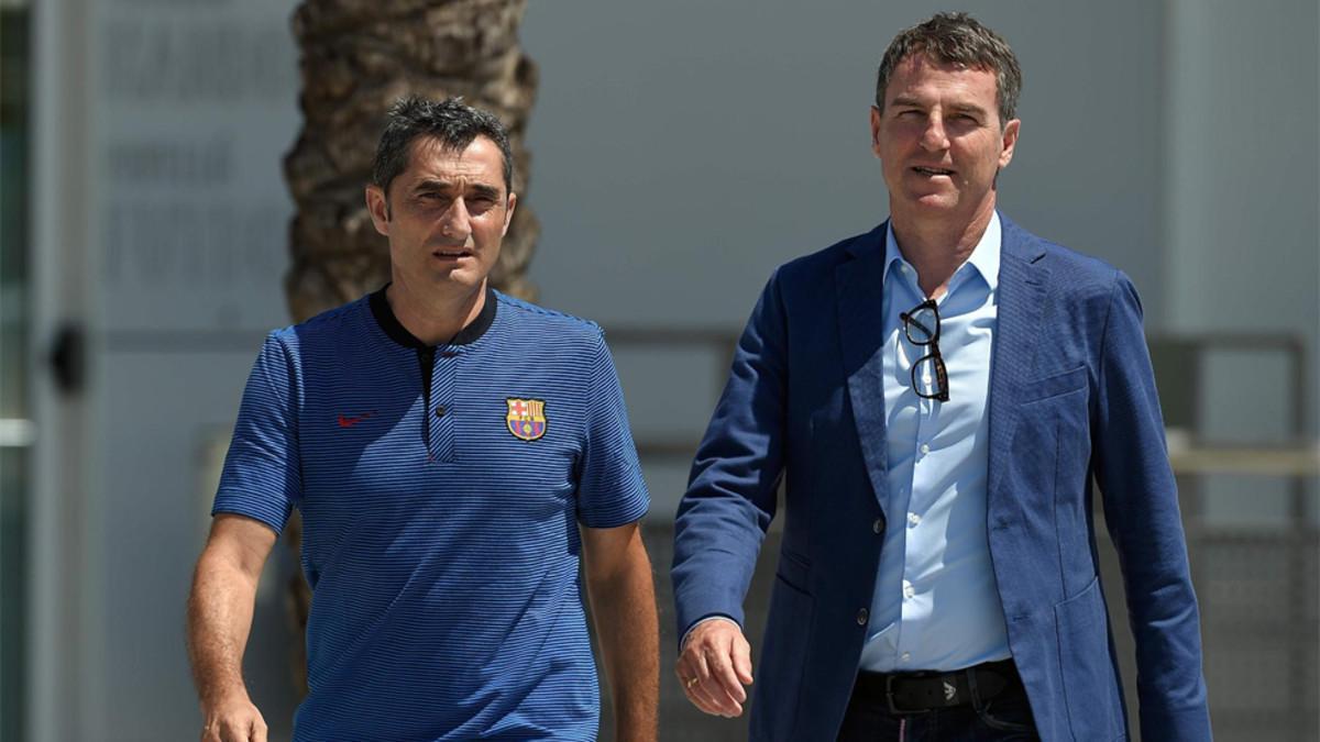 Valverde y Robert Fernández trabajan en el 'nuevo' FC Barcelona