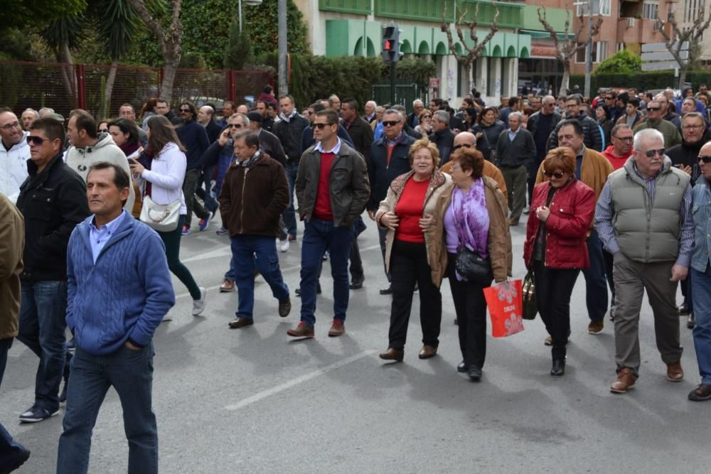 Manifestación en Murcia de los agricultores