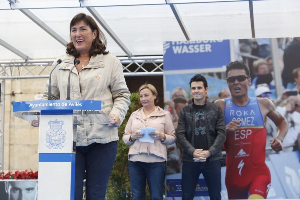 Carrera popular con Javier Gómez Noya, premio "Princesa de Asturias" de los Deportes 2016, en Avilés