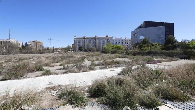Estado actual de la pastilla del Portillo, una de las brechas urbanas más anchas del centro de Zaragoza.
