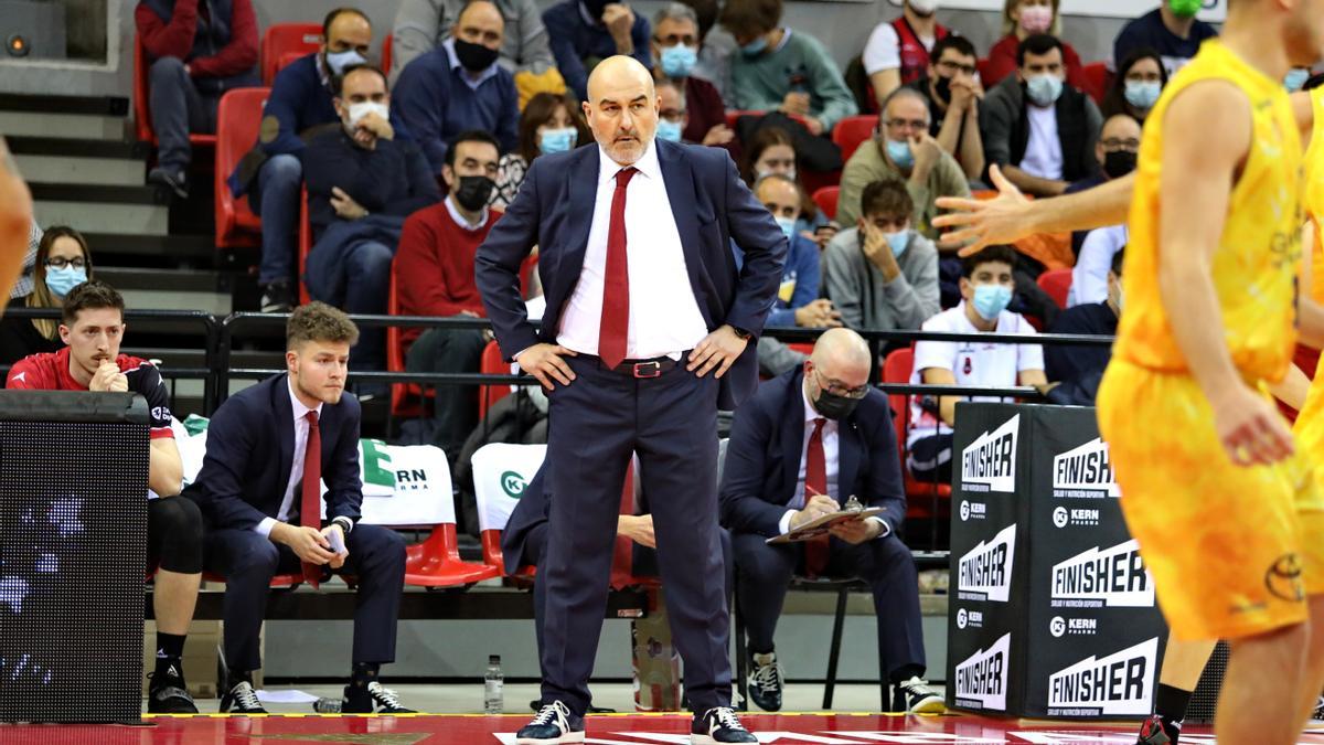 Jaume Ponsarnau, durante el partido frente al Gran Canaria.