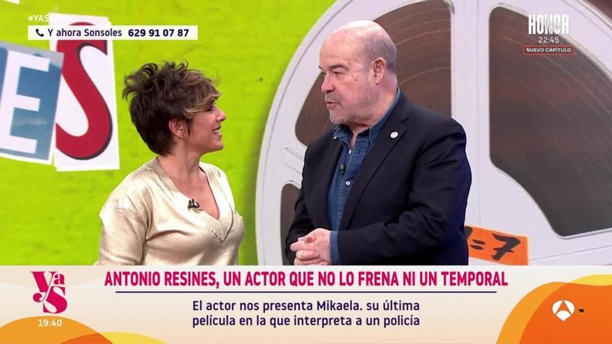 El cabreo de Antonio Resines durante su entrevista en &#039;Y ahora Sonsoles&#039;: «No tiene ninguna gracia»