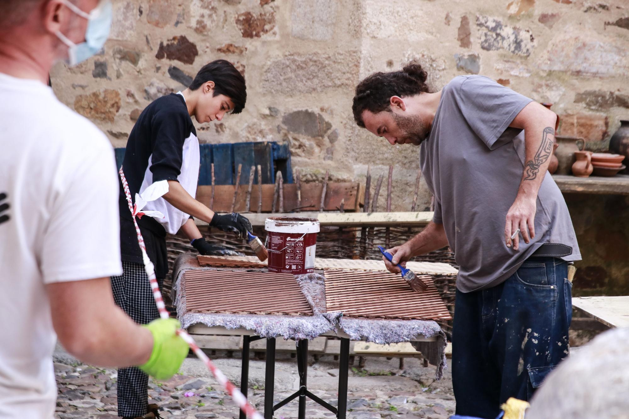 El rodaje de la precuela de 'Juego de tronos' en Cáceres, en imágenes