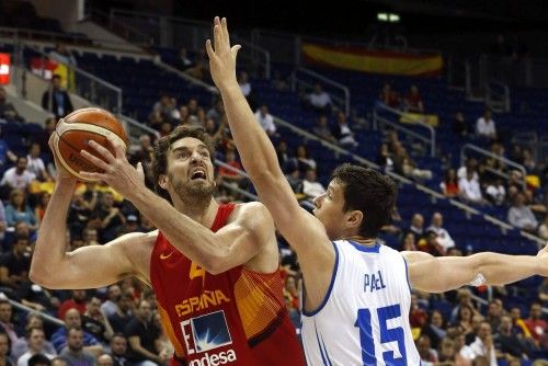 Imágenes del partido entre Islandia y España en la cuarta jornada del Eurobasket