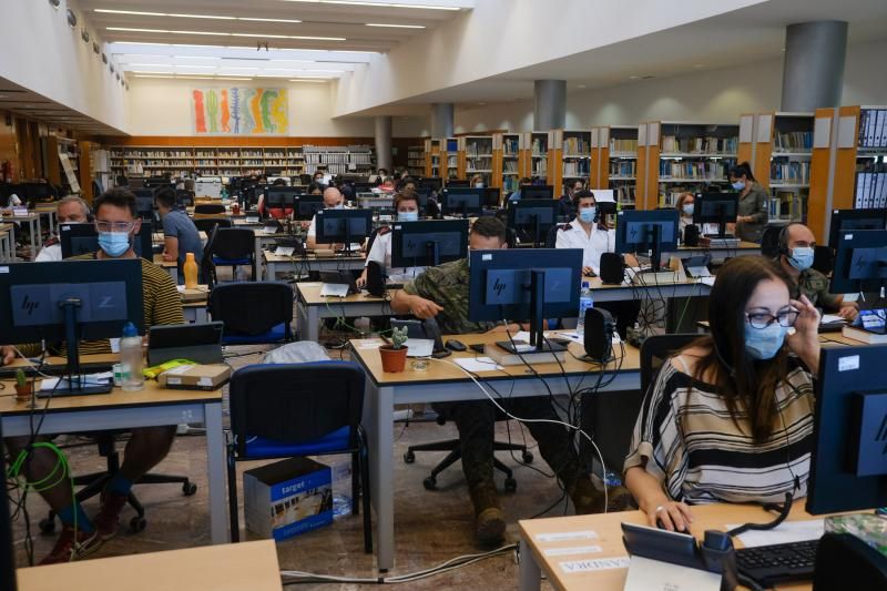 Equipo de rastreo Covid de la Biblioteca del Estado