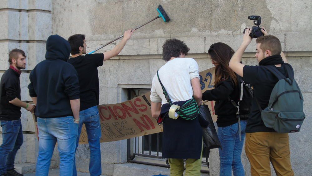 Manifestació 3+2 dels estudiants gironins