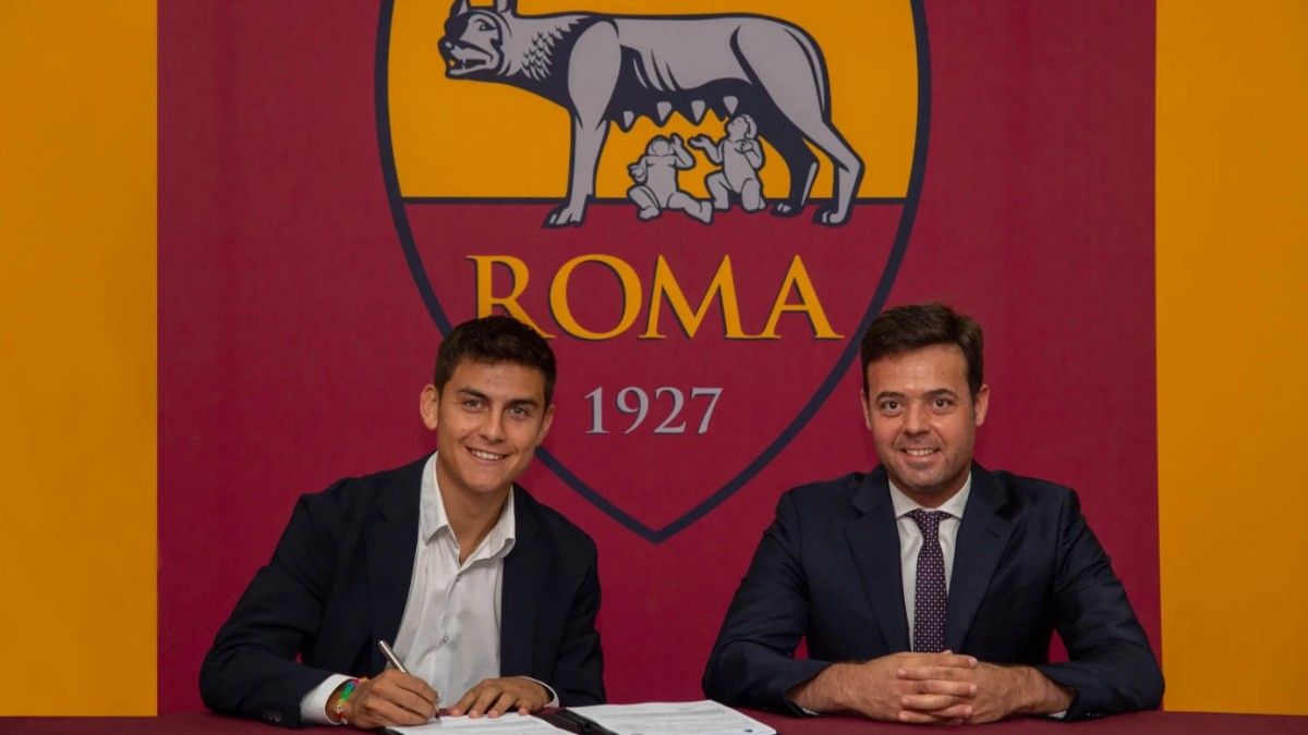 Dybala firma su contrato con la Roma