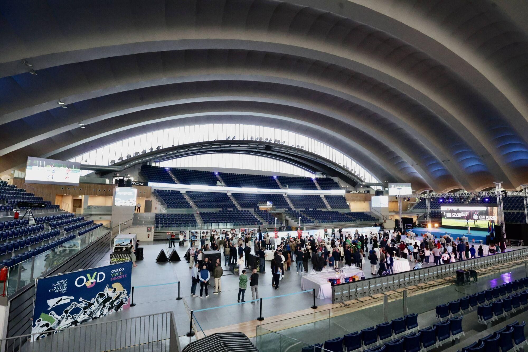 El Palacio de los Deportes de Oviedo, escenario del examen final para ser Ciudad Europea del Deporte