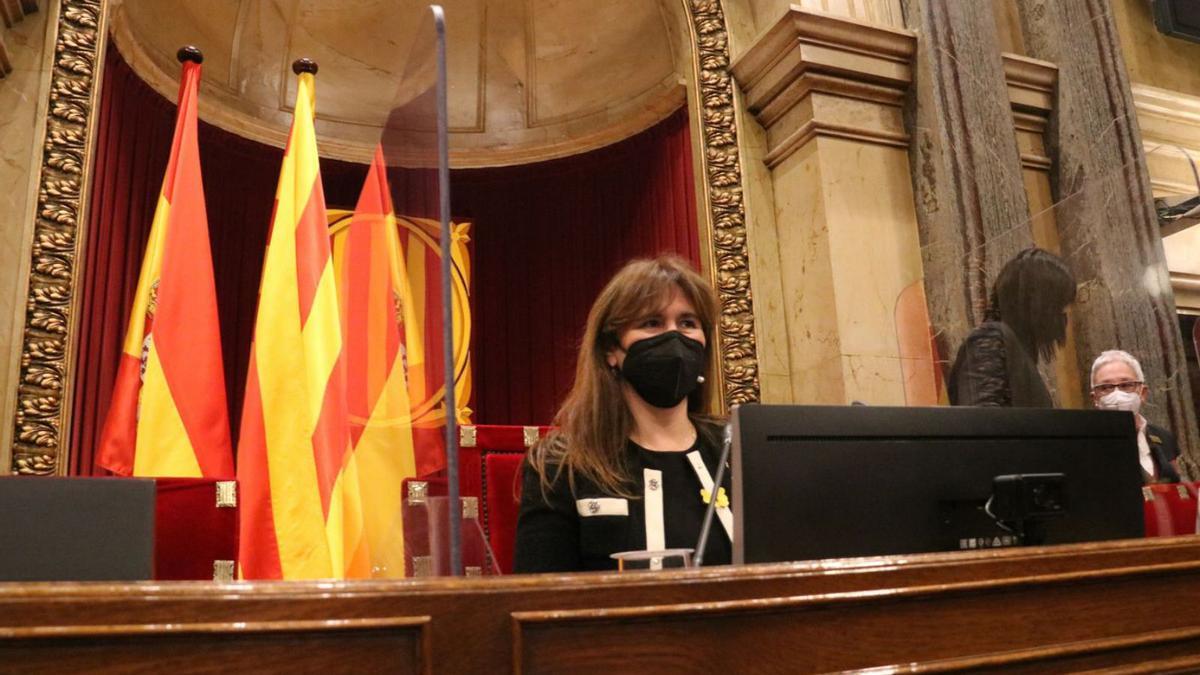 La presidenta del Parlament, Laura Borràs, en una fotografia d’arxiu