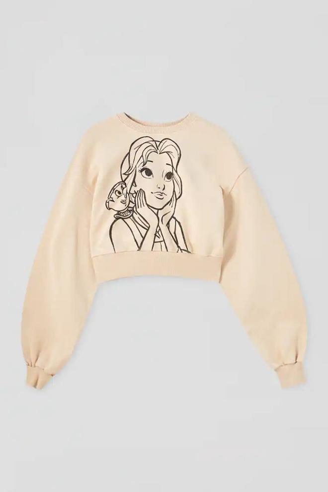 Sudera 'cropped' de Bella, de Pull & Bear