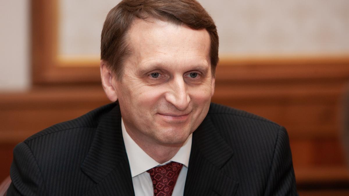 El jefe de Inteligencia ruso, Sergei Naryshkin.