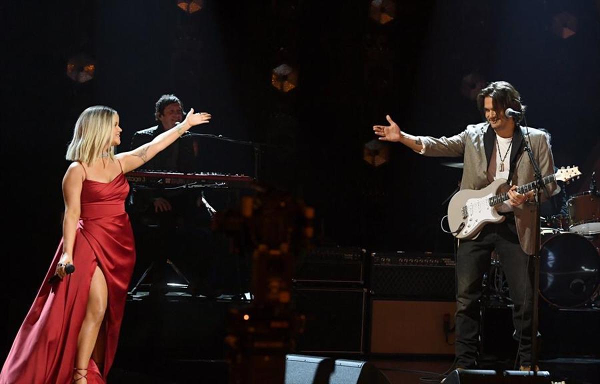 Maren Morris y John Mayer.