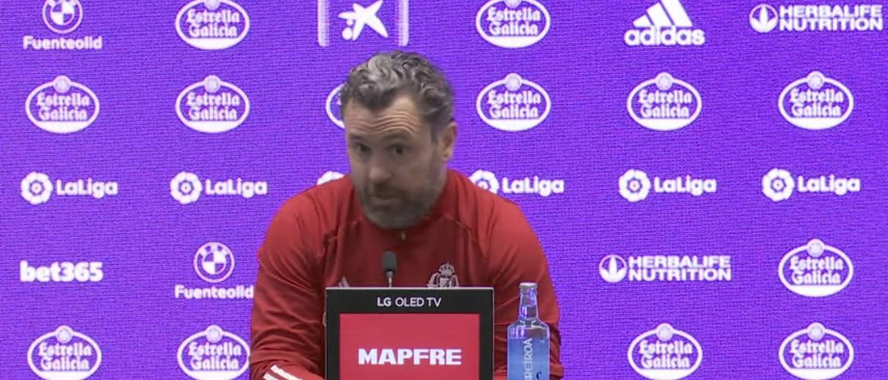 El entrenador del Real Valladolid