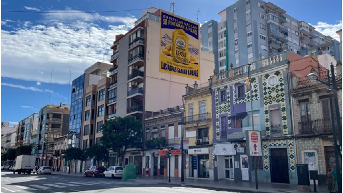 El mural impulsado por Papas Vicente Vidal se ubicará en la medianera del edificio situado en la avenida del Puerto, número 178.