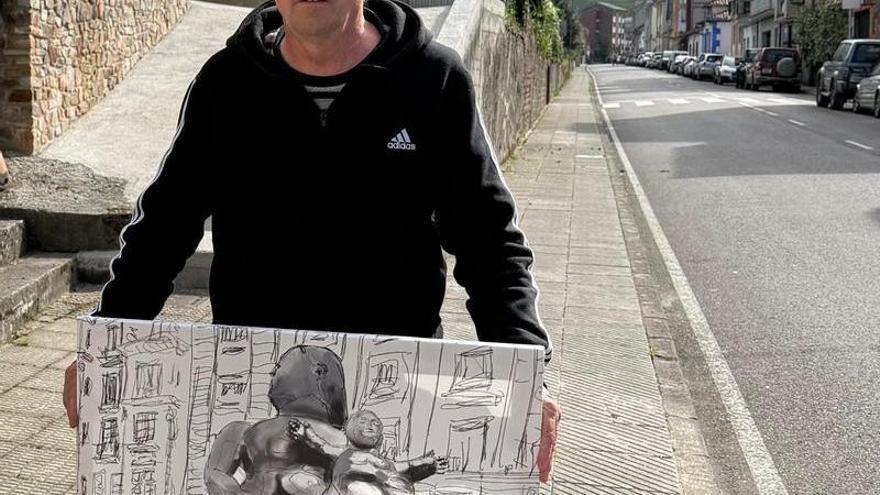 El pintor Ricardo Cotarelo: "Todo el mundo tiene la capacidad de generar emociones, como el dibujo de un niño"