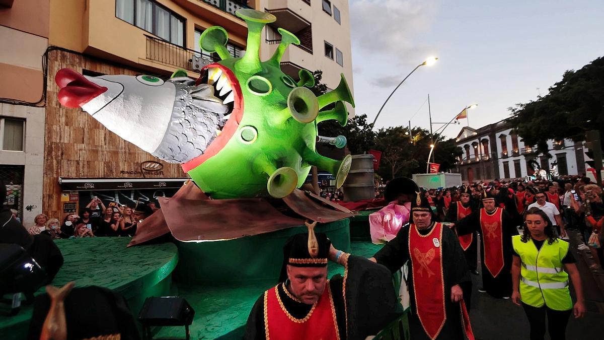 Sardina durante el Entierro del pasado Carnaval de junio.