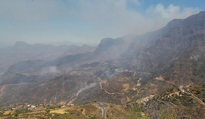 Incendio en Tejeda, Gran Canaria