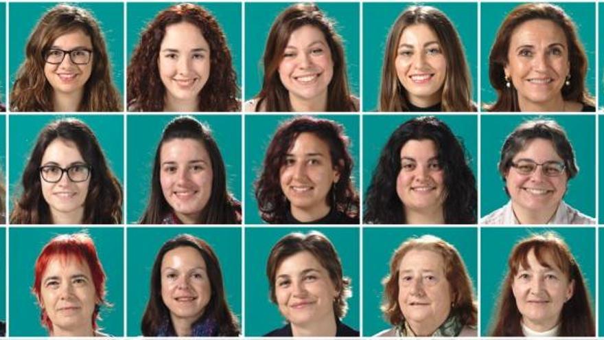 Galería de mujeres científicas en la Universidad de Oviedo