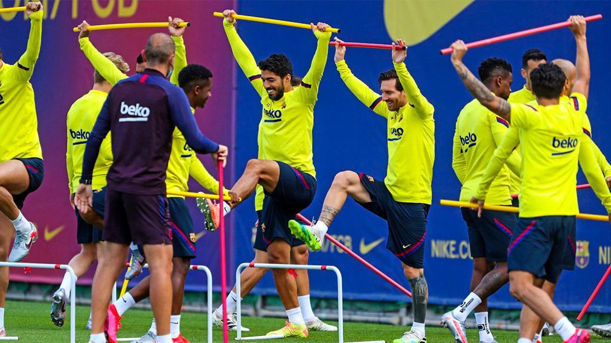 Messi está al 100%... tal y como se ve en el video del último entrenamiento