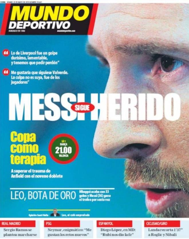 Las portadas de la prensa deportiva el 25 de mayo de 2019