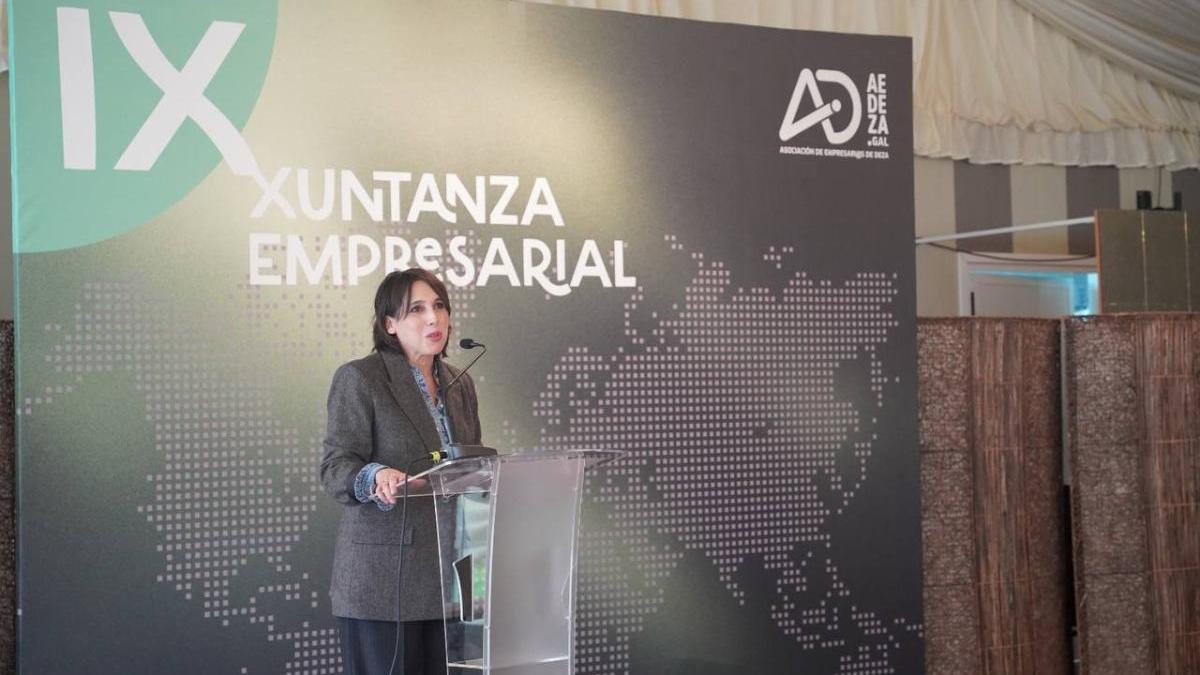 María Jesús Lorenzana, este sábado en Lalín.