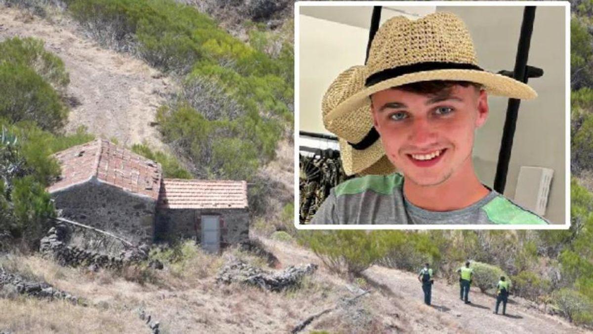 Imagen de Jay Slater y dispositivo de la Guardia Civil durante su búsqueda en la zona en la que desapareció.