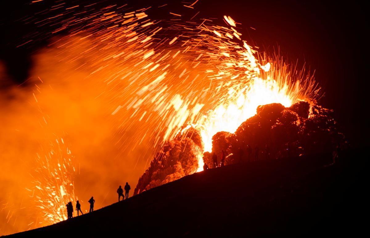 Erupción volcánica en la península de Reykjanes