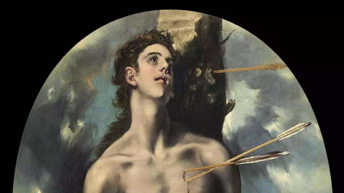 'San Sebastián', óleo sobre lienzo de El Greco, un cuadro retirado de la subasta de Christie's de Nueva York en febrero de 2025