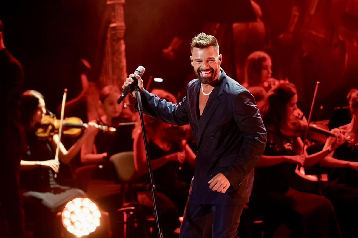 Ricky Martin en una de sus actuaciones