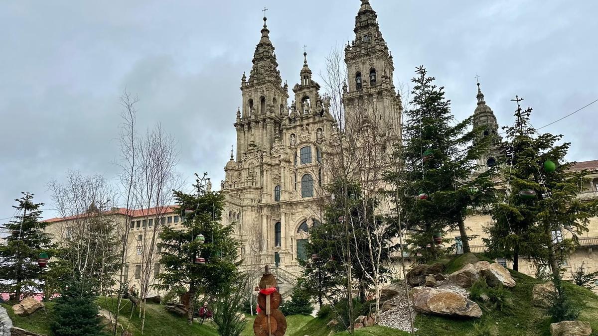 Parque de Nadal da Praza do Obradoiro