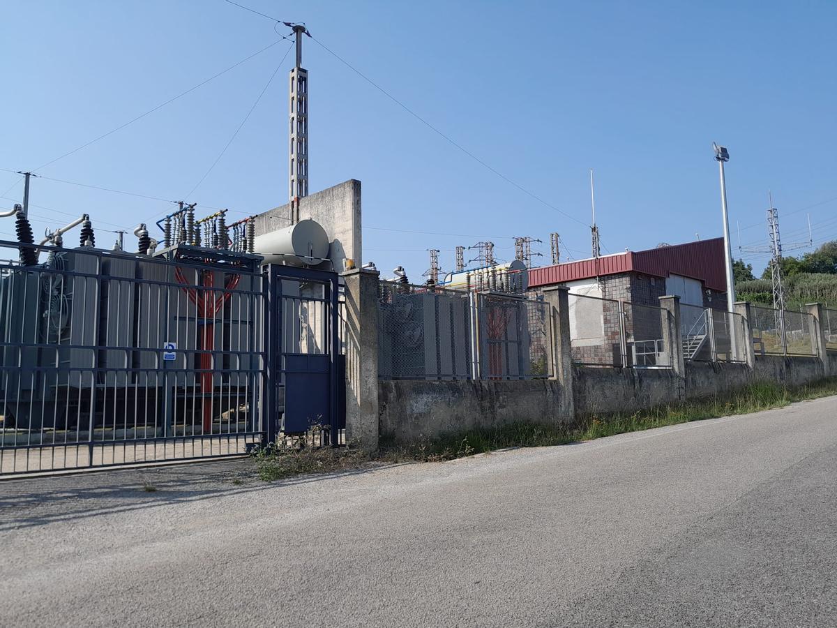 Subestación eléctrica de El Respiñu, en Langreo