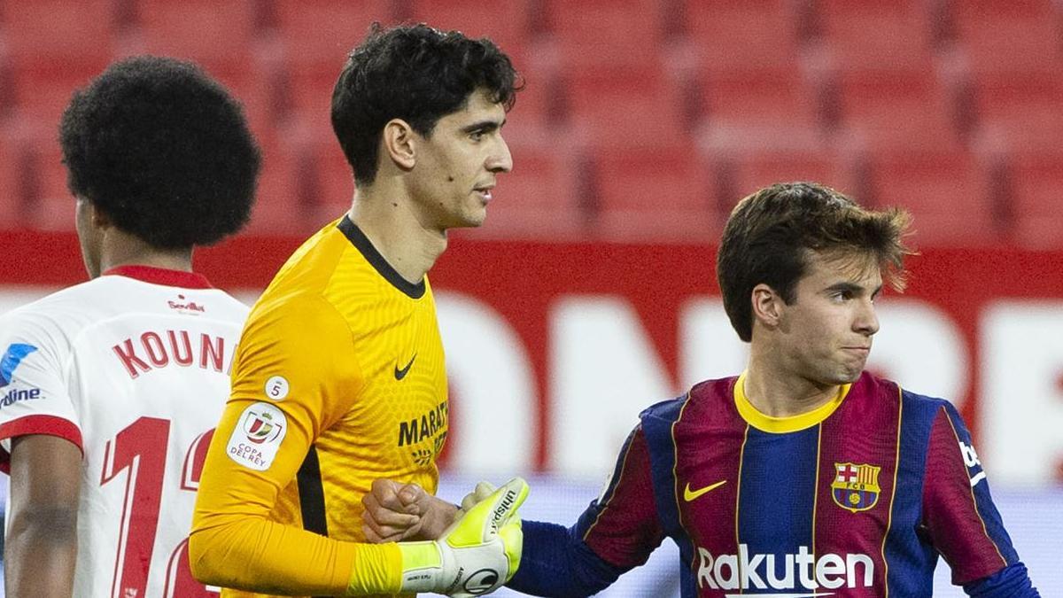 Yassine Bounou fue un muro infranqueable para el FC Barcelona en el partido de ida de las semifinales de Copa