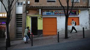 el barrio de Fondo en Santa Coloma de Gramenet con edificios deteriorados
