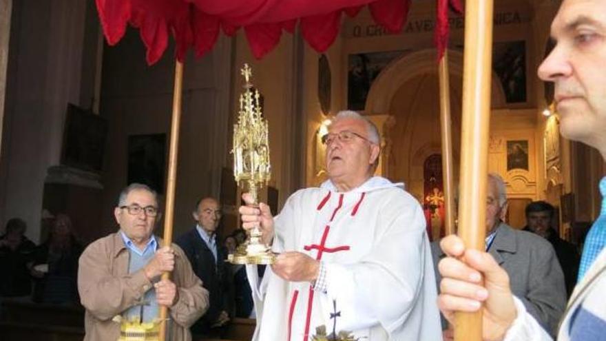 El rector de Porreres, ayer en el Oratori de la Santa Creu.