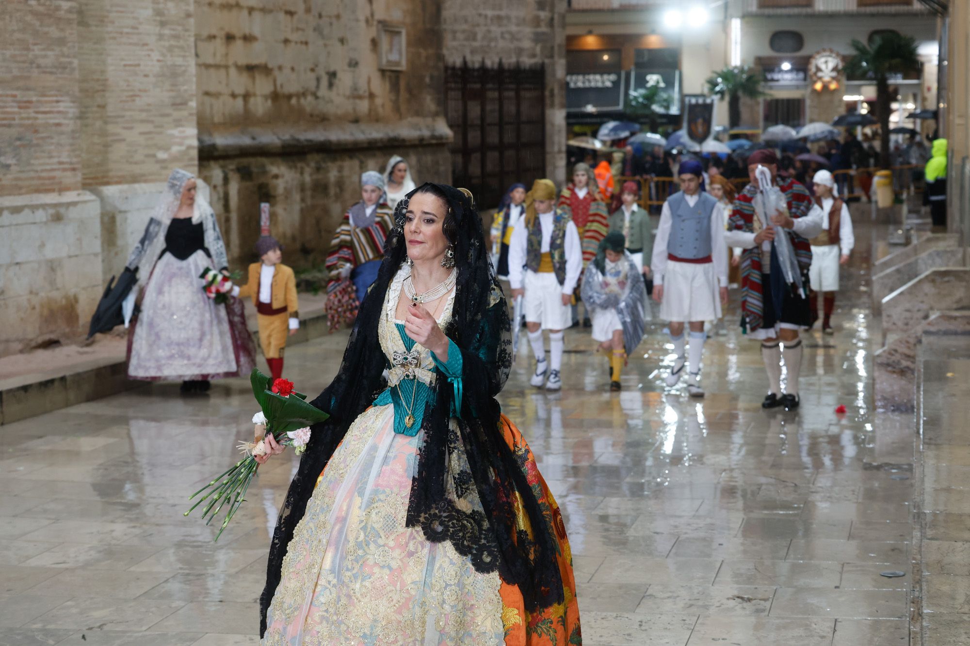 Falleras Mayores en la Ofrenda 2025. Día 18 (1/3)