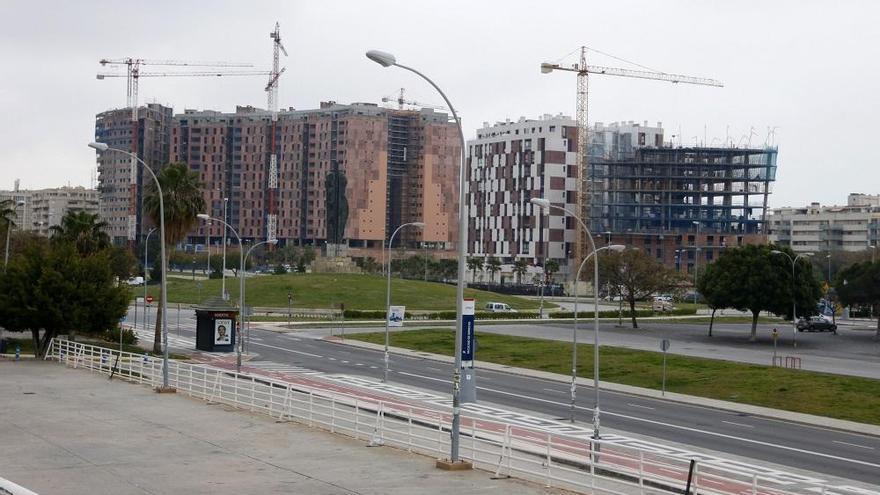 Obras de viviendas en Málaga capital.