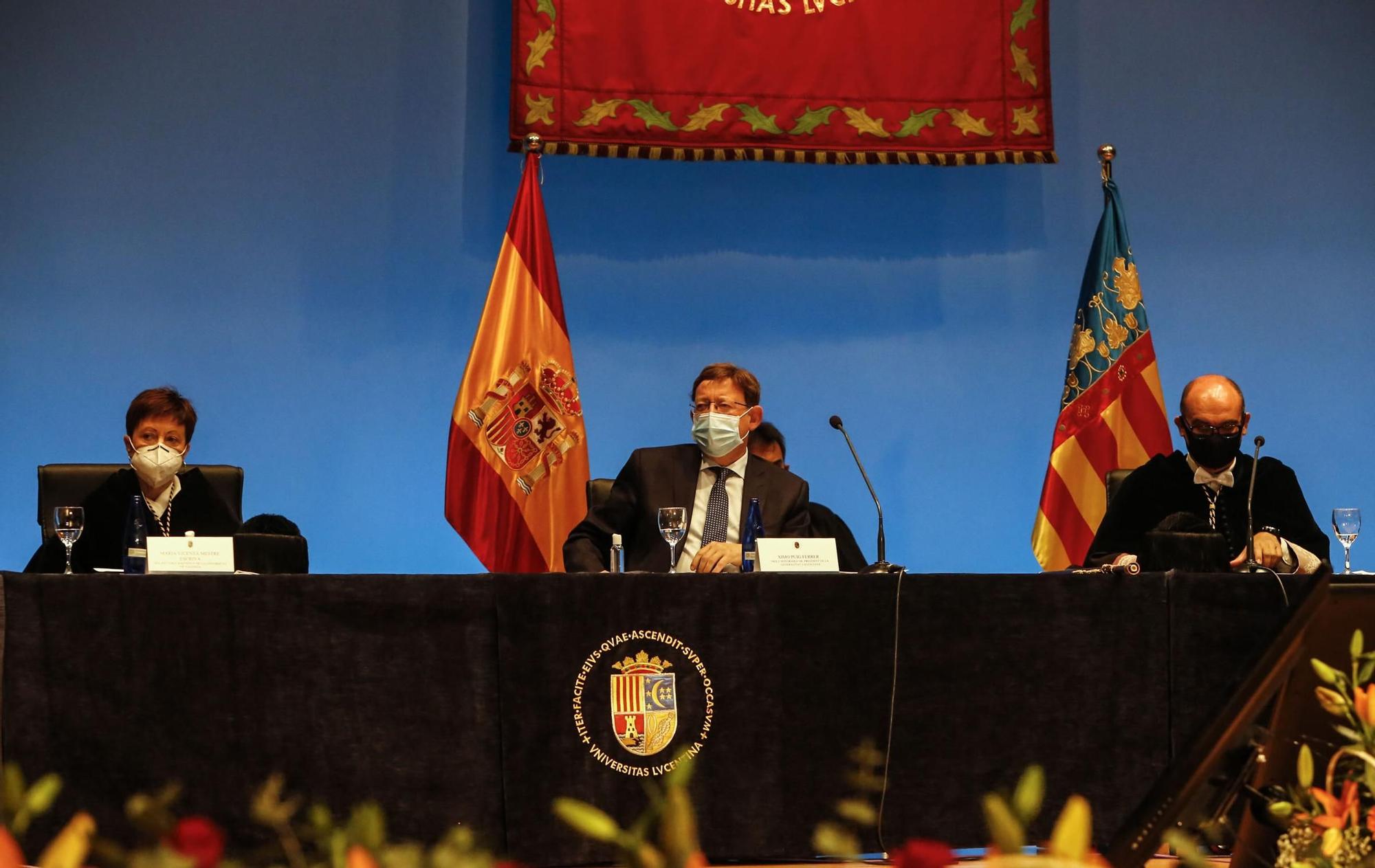 La Universidad de Alicante acoge la apertura del curso universitario de la Comunidad Valenciana