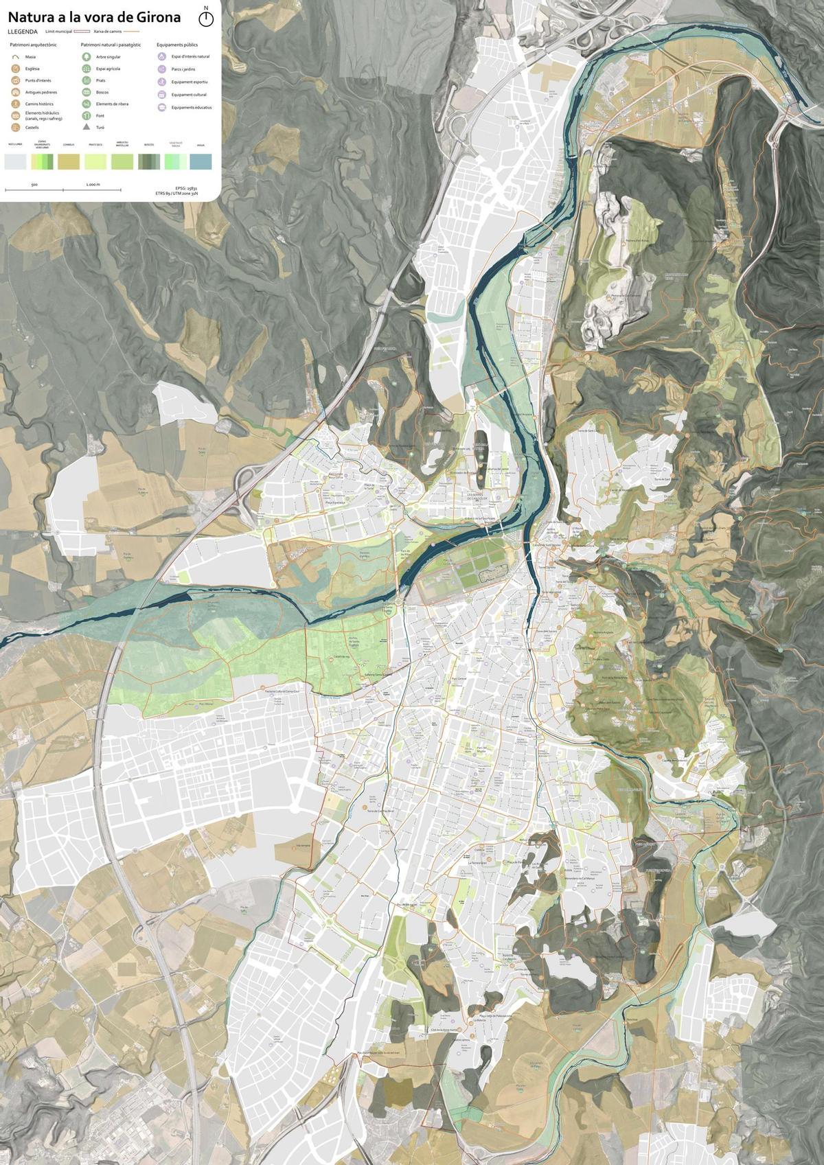 El nou mapa “Natura a la Vora de Girona”