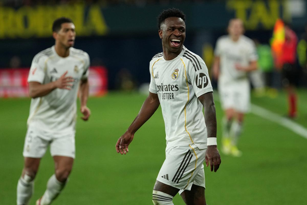 Vinicius, jugador del Real Madrid, durante el partido contra el Villarreal.