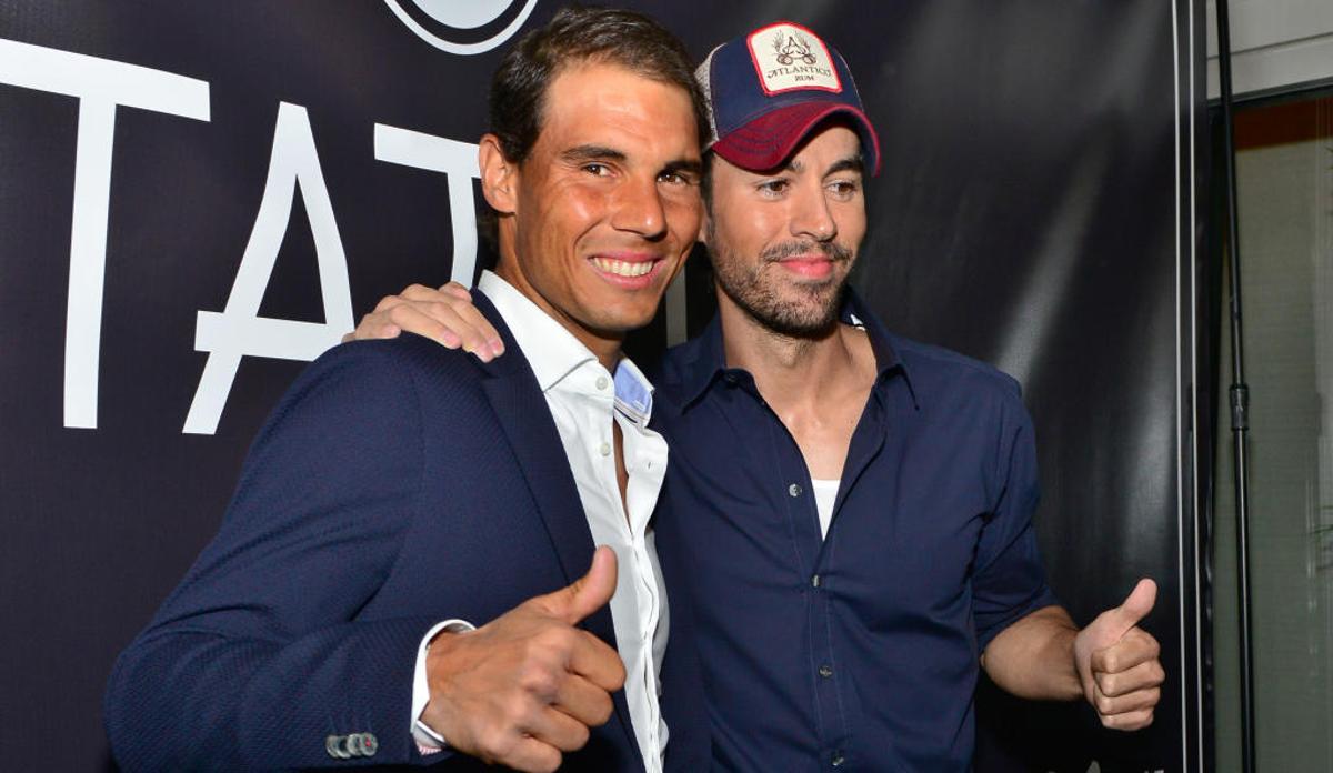 Nadal e Iglesias durante la inauguración.