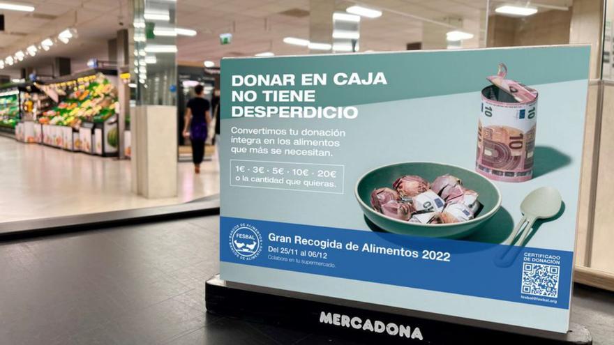 63 tiendas de mercadona de la Región de Murcia participan en la gran Recogida de Alimentos 2022