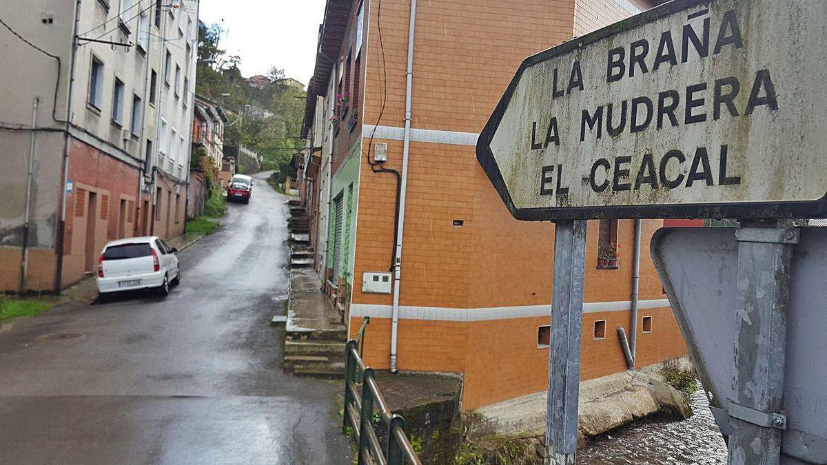 El inicio de la carretera en la que se produjo el accidente.