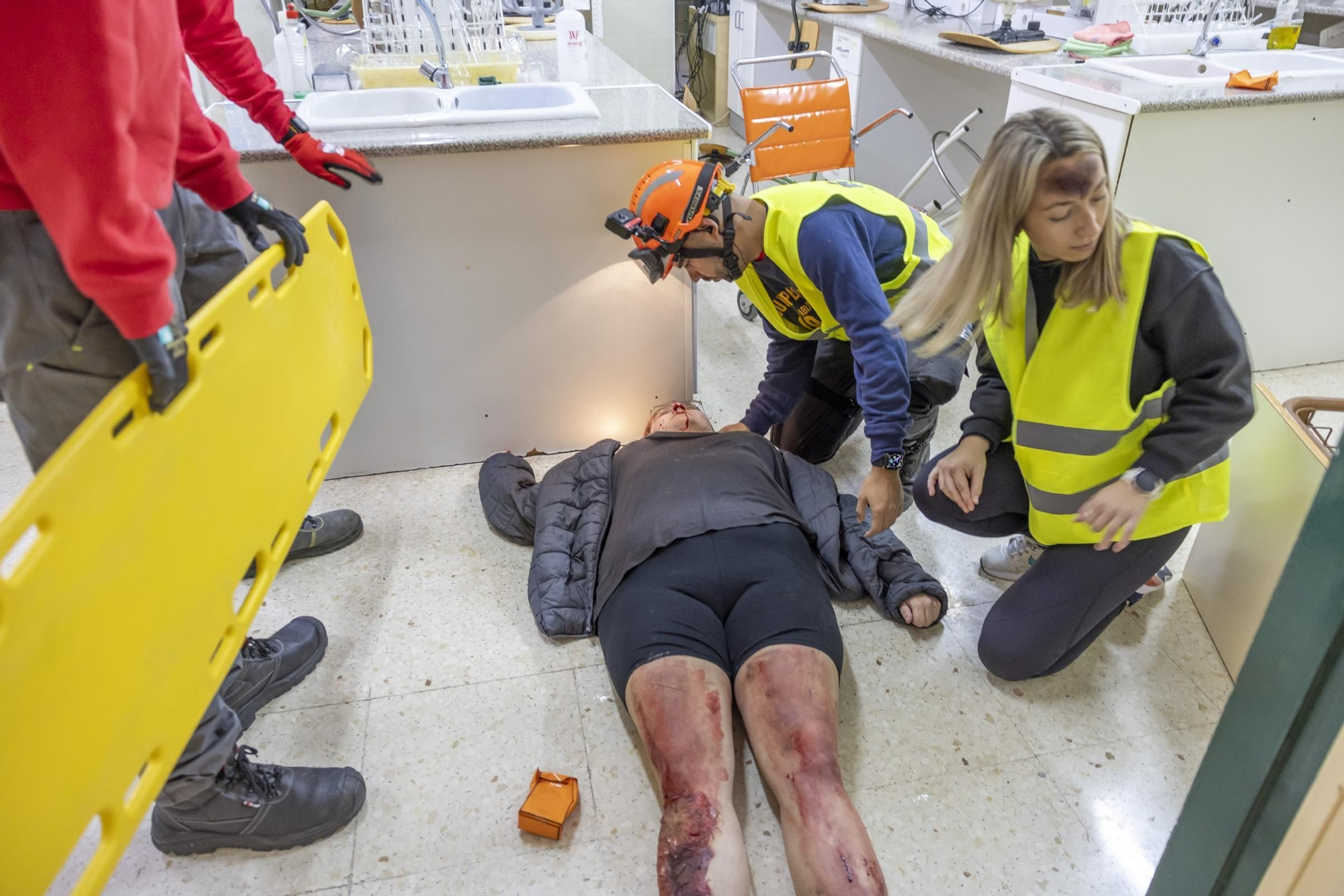 Así ha sido el simulacro de terremoto en Torrevieja coincidiendo con el aniversario del catastrófico seísmo de 1829