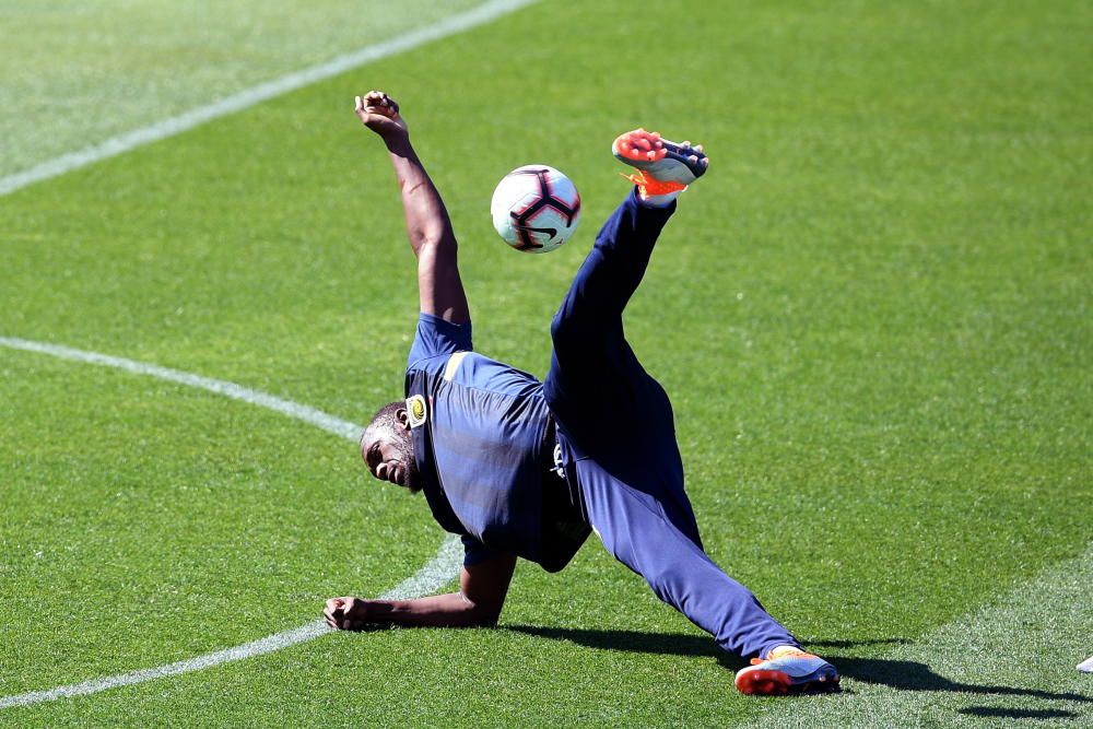 El primer entrenamiento de Usain Bolt, en imágenes