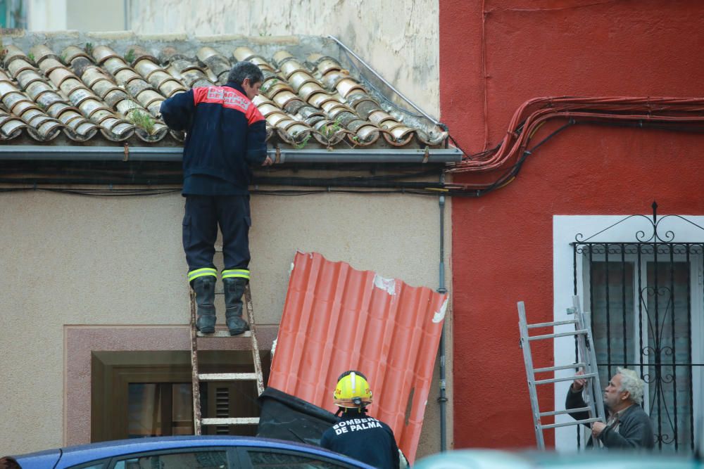 Incidentes por el temporal este domingo