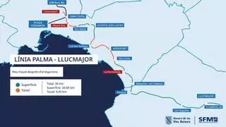 El nuevo tren de Palma a Llucmajor saldrá desde el Conservatorio y también parará en la Porciúncula