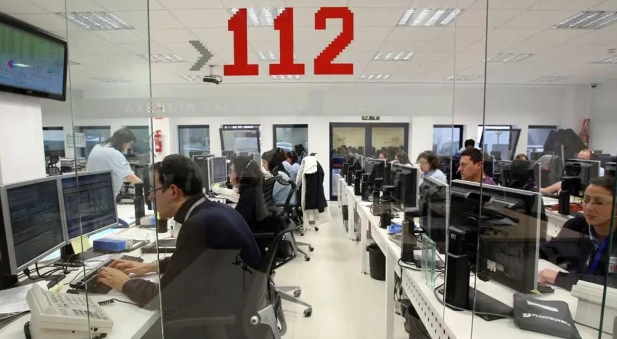Central del 112 en Galicia, donde se recibió el aviso por el accidente arzuano