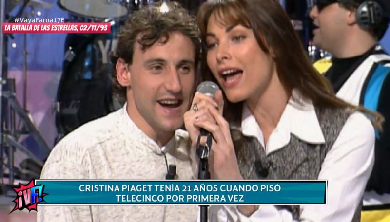 Cristina Piaget esuvo en Telecinco con tan solo 21 años
