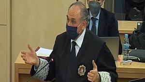 El fiscal Antonio Romeral durante el juicio del caso Bárcenas.